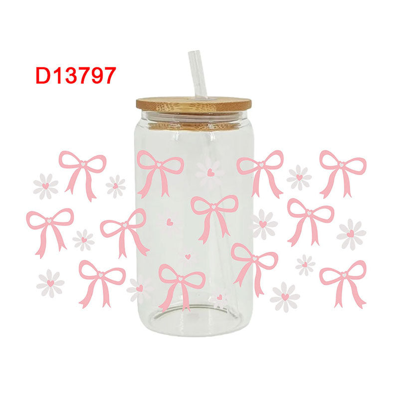 Wholesale UV Transfer Paste Glass Crystal Label Crystal Paste 16oz Glass Cup